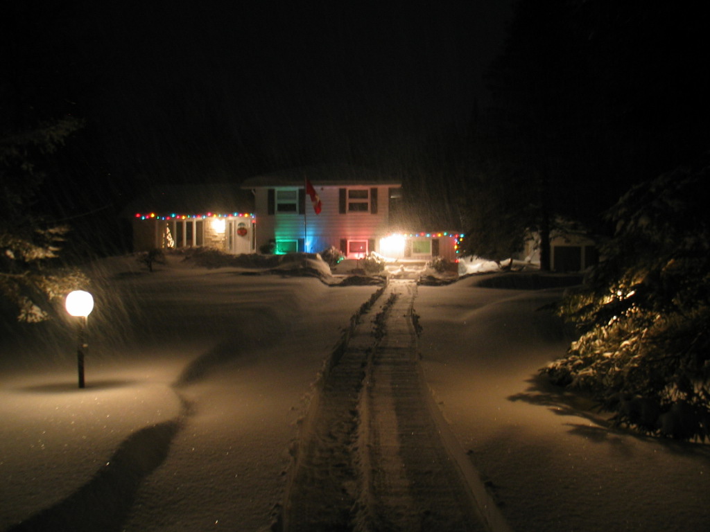 Snowfall and House